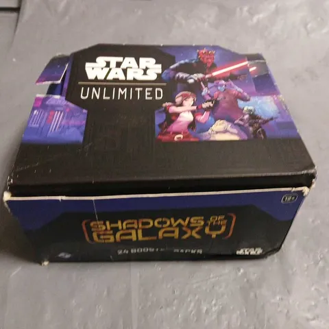 STAR WARS UNLIMITED SHADOWS OF THE GALAXY SET OF APPROXIMATELY 24 BOOSTER PACKS