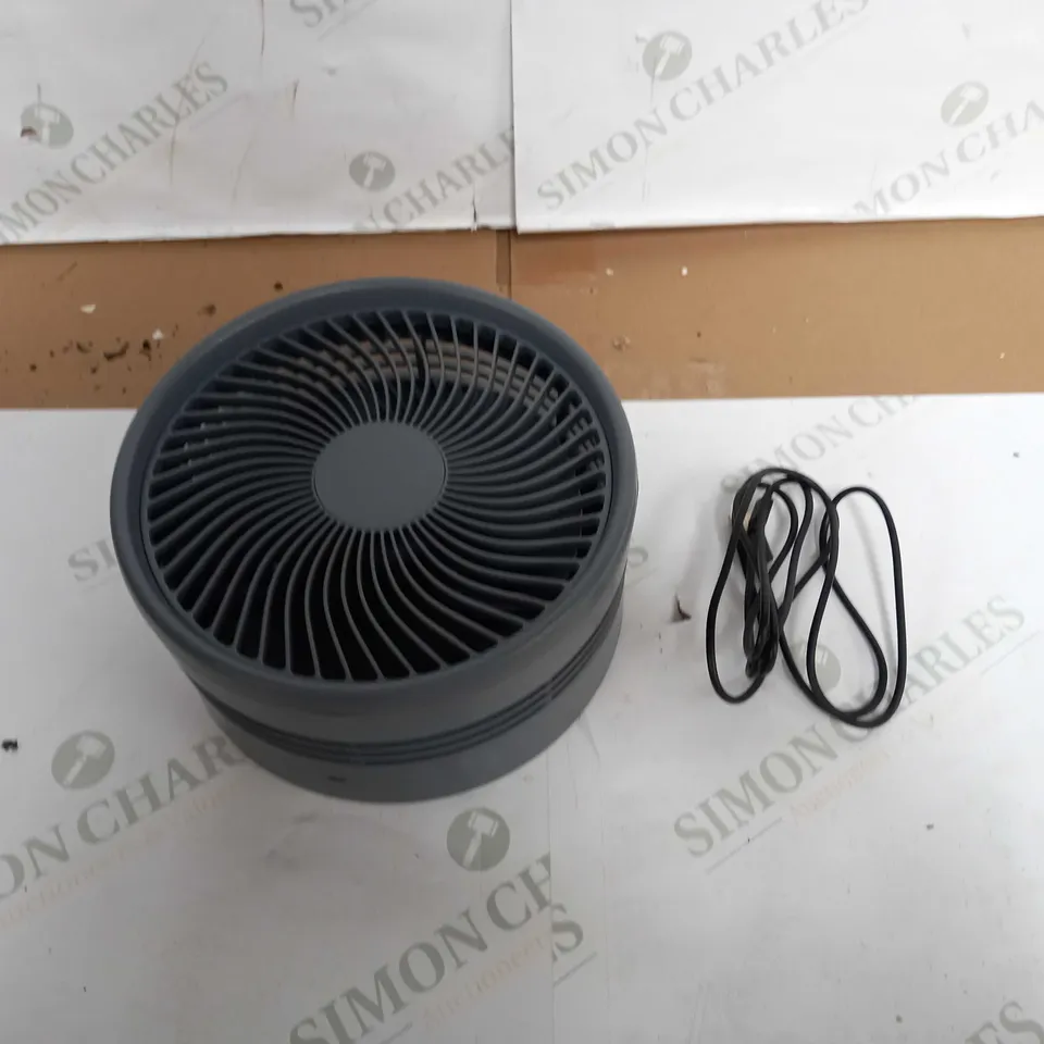 BELL & HOWELL RECHARGEABLE EXTENDABLE DESK & FLOOR FAN, GREY