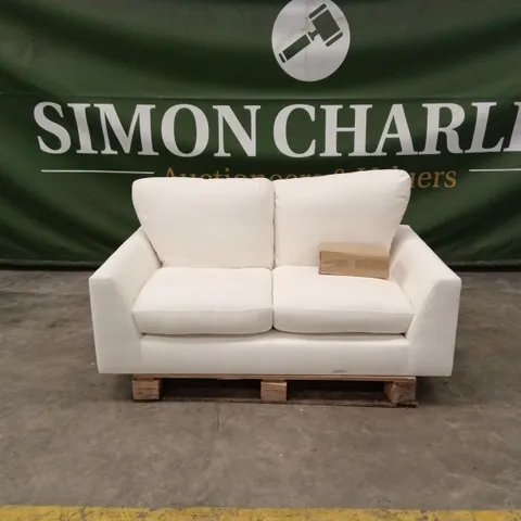 LEXI 2 SEATER SOFA, CREAM HOUSE PLUSH FABRIC