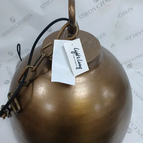 HOUSE ADDITIONS CASATI 1 LIGHT BOWL PENDANT ANTIQUE BRONZE FINISH