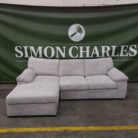 AMALFI STANDARD BACK FABRIC LEFT HAND 3 SEATER CHAISE SOFA