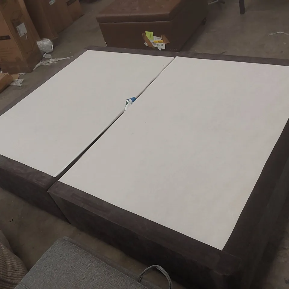 DESIGNER UPHOLSTERED 4'6 DOUBLE 2 DRAWER DIVAN BASE