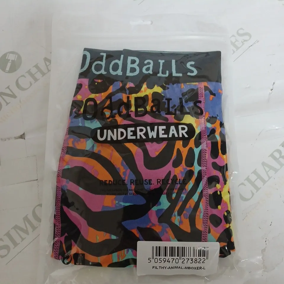 SEALED ODDBALLS UNDERWEAR FILTHY ANIMAL MENS BOXER - LARGE