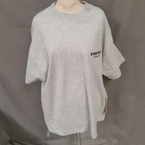 ESSENTIALS OVERSIZED TSHIRT IN LIGHT GREY SIZE UNSPECIFIED