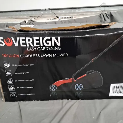 SOVEREIGN 18V LI-ION CORDLESS LAWN MOWER 