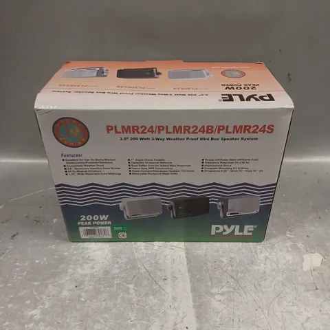 BOXED PYLE WEATHER PROOF MINI BOX SPEAKER SYSTEM 