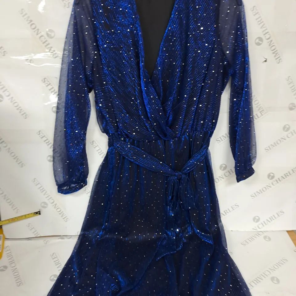 RAMON BLUE SEQUIN OCCASSIONAL DRESS SIZE 20