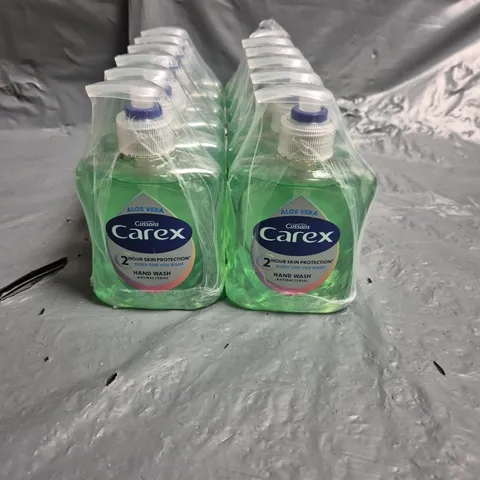 LOT OF 12 CAREX ANTIBACTERIAL HAND WASHES - 250ML PER BOTTLE