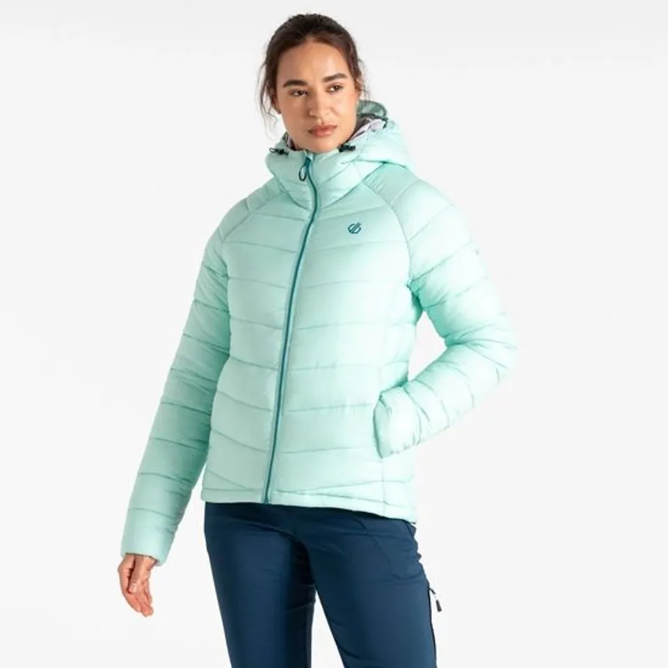 BRAND NEW DARE2B WOMEN'S TORREK MOUNTAIN BAFFLED JACKET IN MINI GREEN - UK 6