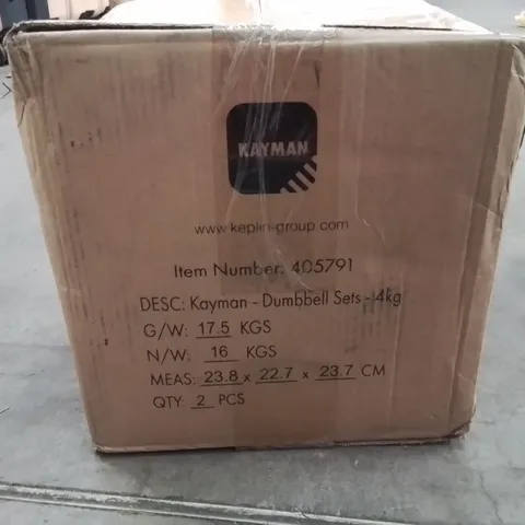 BOXED 4KG DUMBELL SET