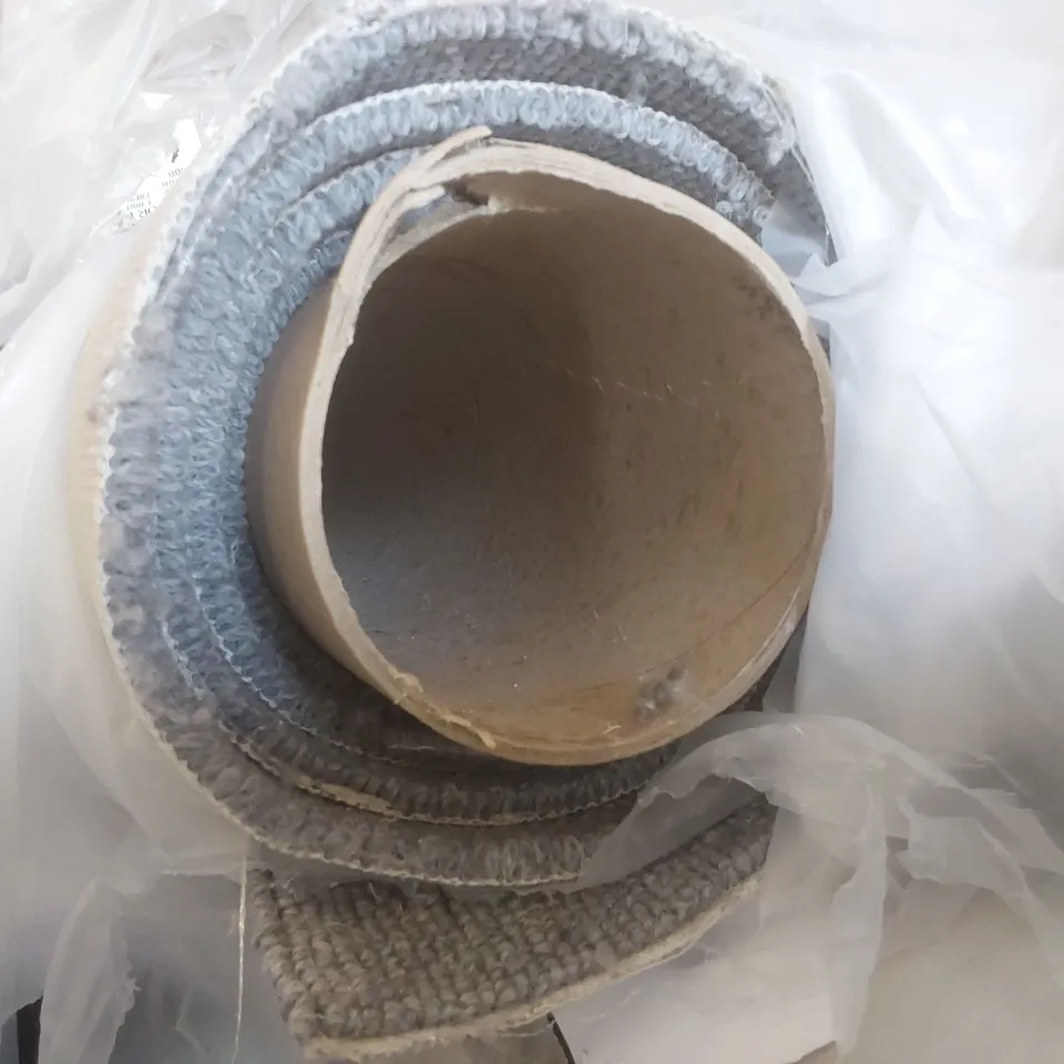 ROLL OF QUALITY TUDOR CO-ORDINATES PEWTER CARPET - APPROXIMATELY 2 x 4m