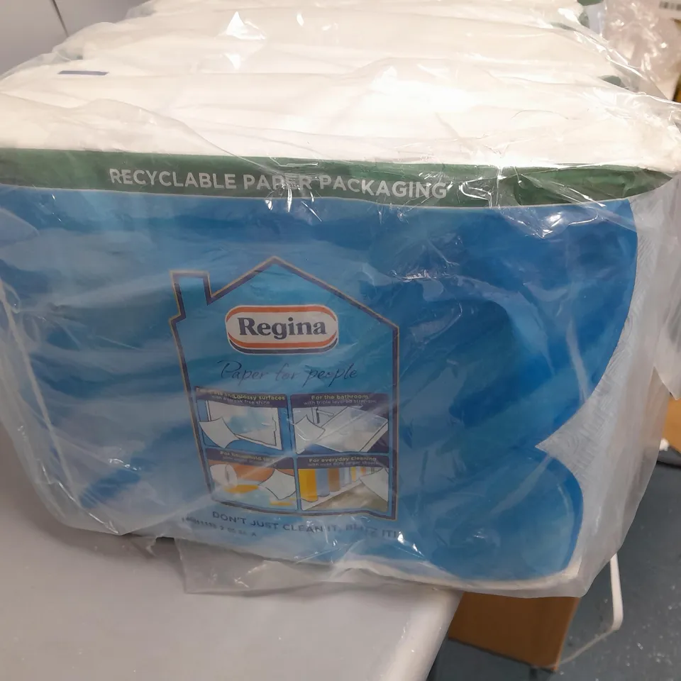 PACK OF 4 X 3 ROLLS REGINA BLITZ HOUSEHOLD PAPER ROLLS