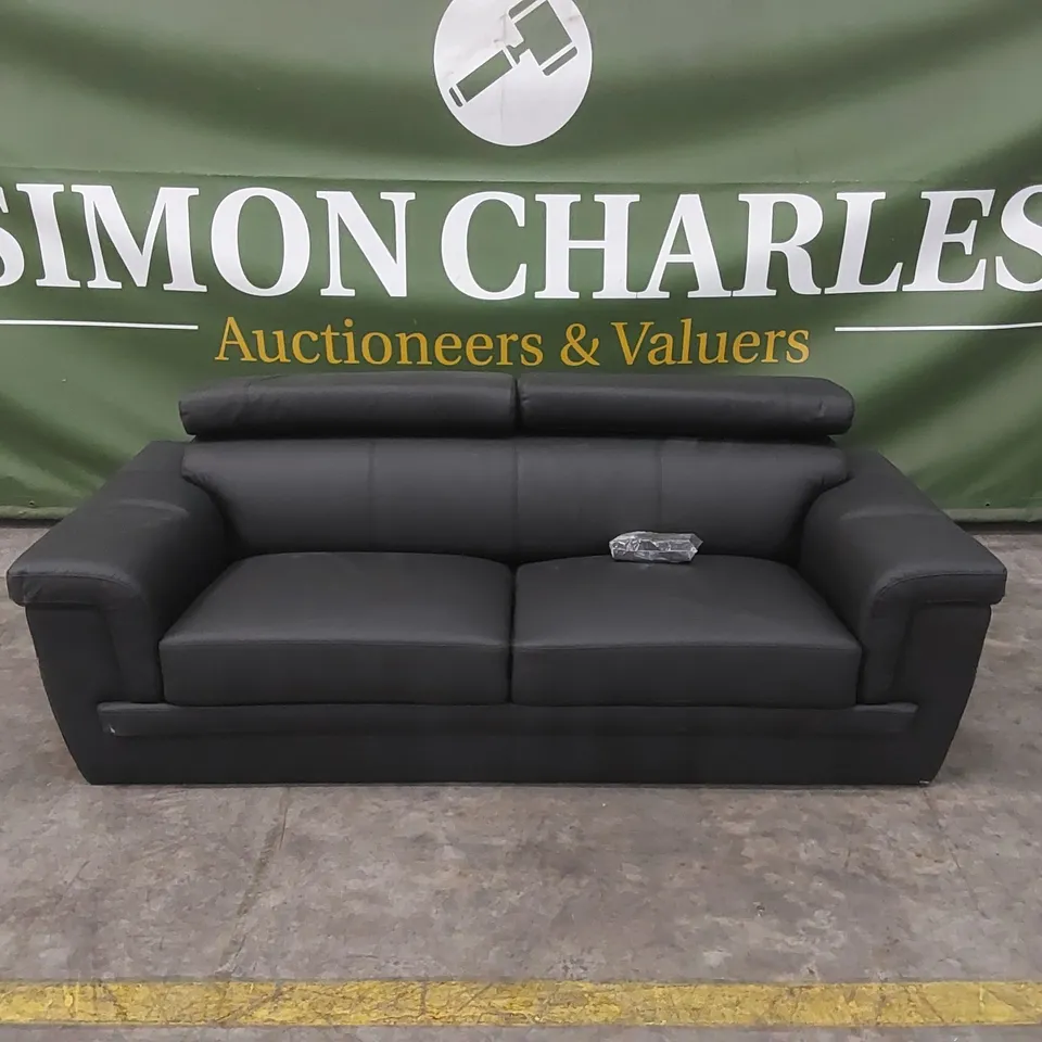 QUALITY DESIGNER GENUINE LEATHER 3 SEATER SOFA
