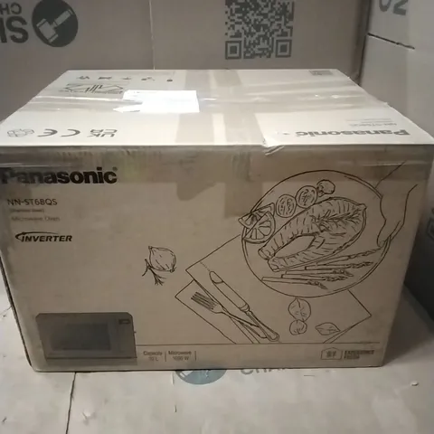 PANASONIC NN-ST68QBBPQ COMPACT SOLO MICROWAVE - SILVER