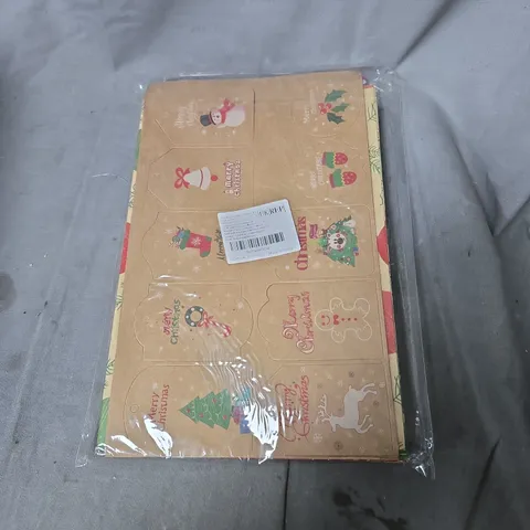BOX OF APPROXIMATELY 10 PACKS OF ASSORTED CHRISTMAS GIFT TAGS 