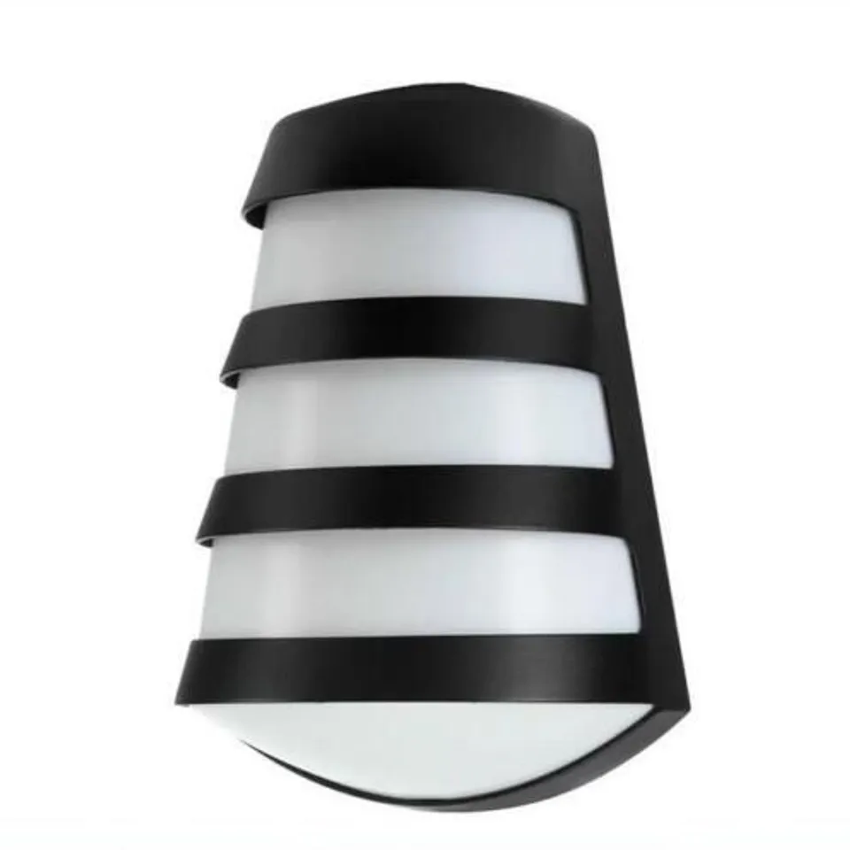 BOXED AURAGLOW OUTDOOR WALL LIGHT 1 LIGHT SCONCE BLACK