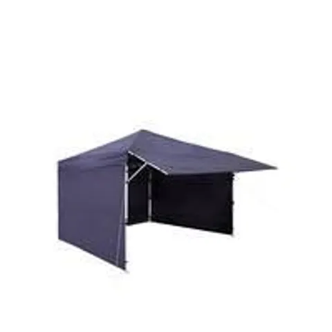 3M X 3M POP-UP GAZEBO WITH SIDE EXTENSION, STEEL FRAME WITH CARRY BAG (COLLECTION ONLY)