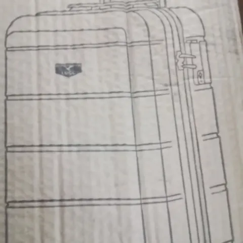 BOXED LIGHTWEIGHT TRAVEL LUGGAGE SUITCASE (COLOURS VARY)
