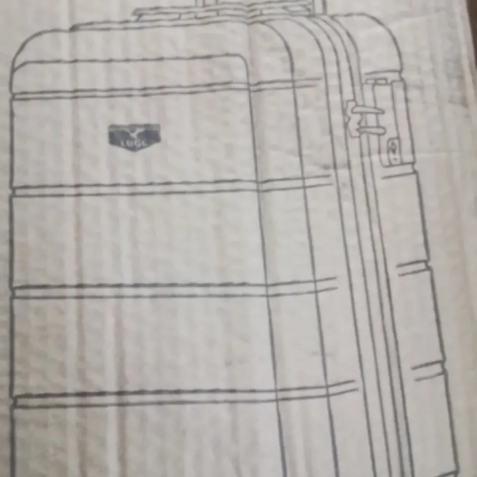 BOXED LIGHTWEIGHT TRAVEL LUGGAGE SUITCASE (COLOURS VARY)