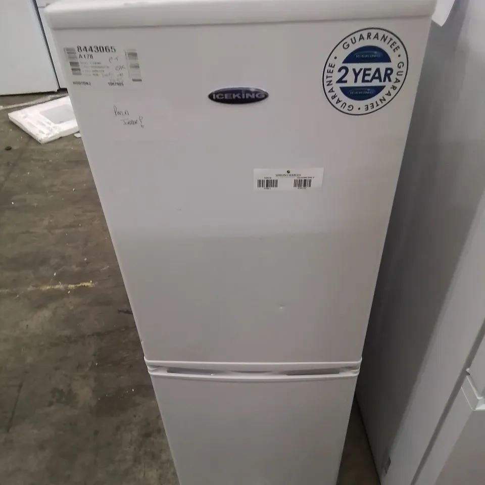 ICEKING FREESTANDING 50/50 FRIDGE FREEZER IN WHITE - UNPROCESSED RAW RETURN