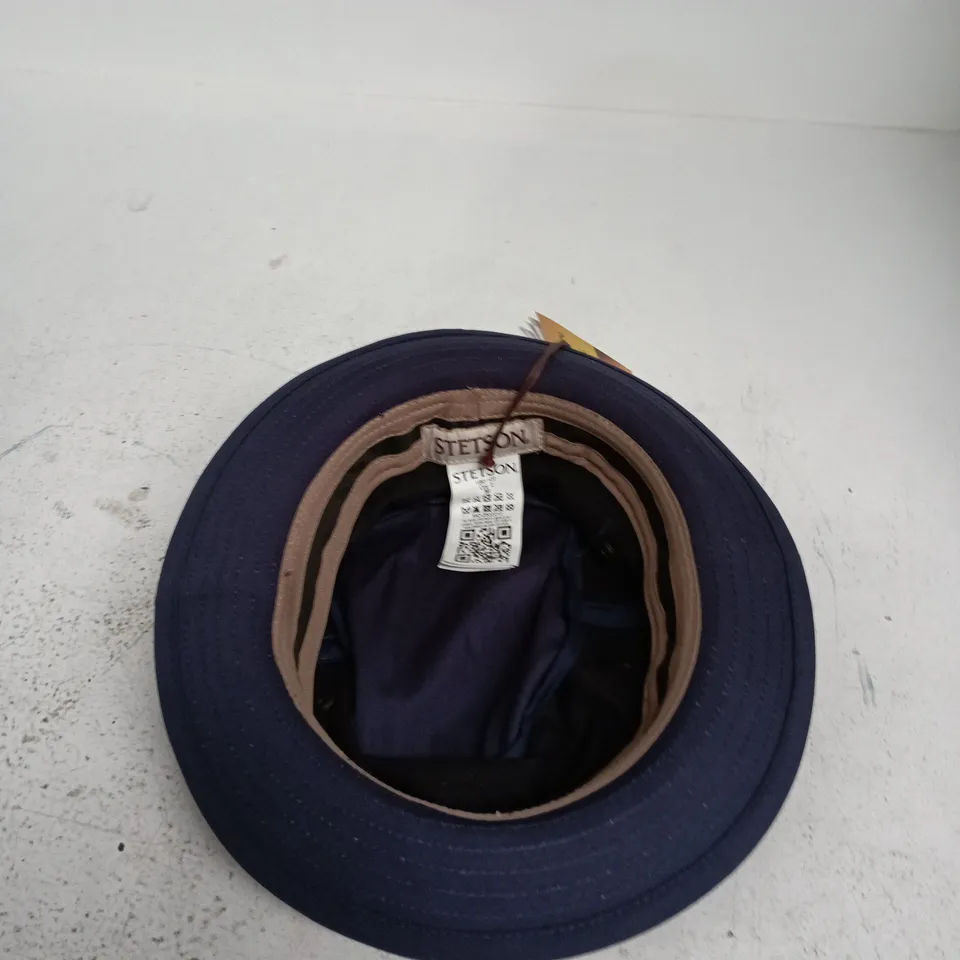 STETSON SUN GUARD HAT – NAVY WITH RED BAND (UPF 40+)