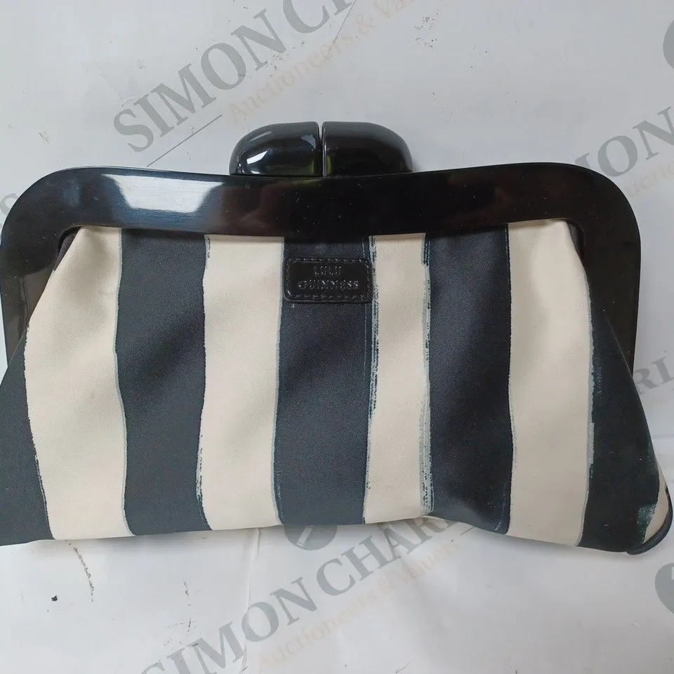 LULU GUINNESS STRIPED PURSE