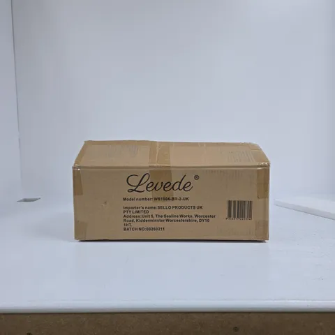 LEVEDE WS1004-BR-2-UK WALL SHELF KIT – PACK OF 2