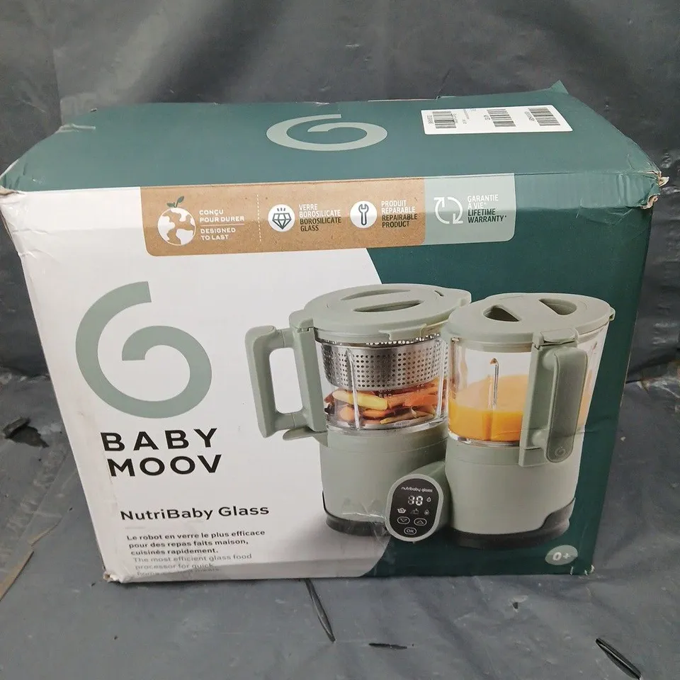 BABYMOOV NUTRIBABY GLASS BABY FOOD MAKER