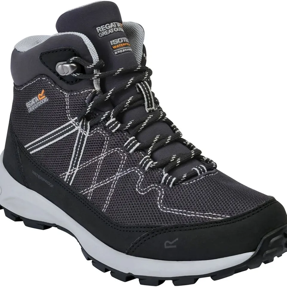 REGATTA SAMARIS LITE BLACK DARK STEEL SIZE 10