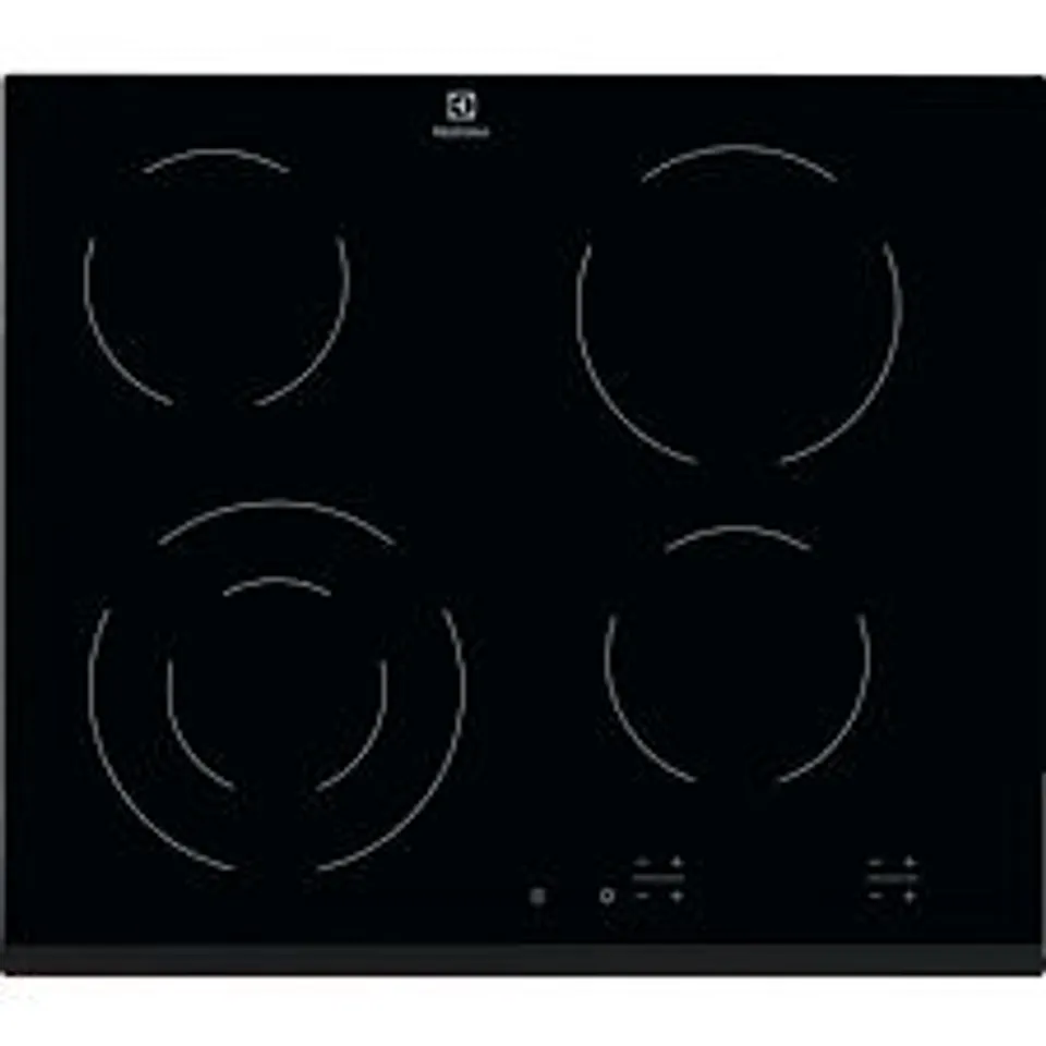 ELECTROLUX INTEGRATED 60CM 4 ZONE CERAMIC HOB MODEL EHF6241FOK RRP £359