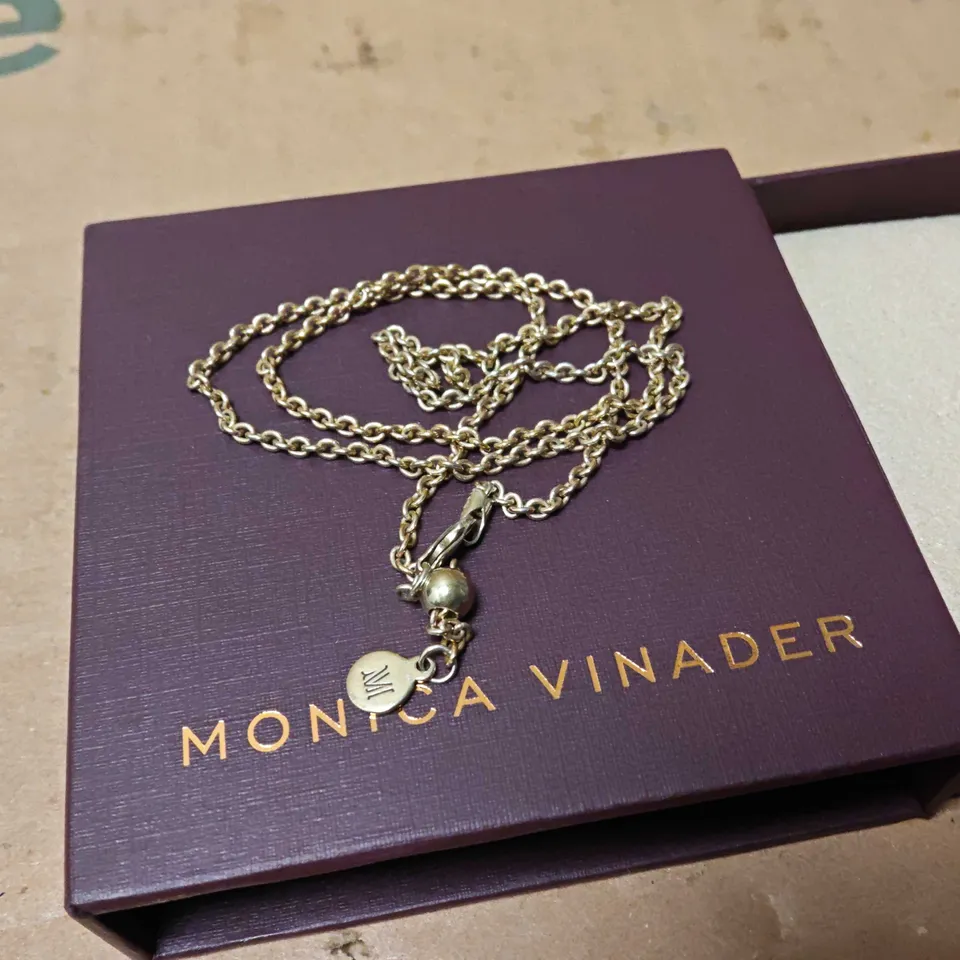 BOXED MONICA VINADER GOLD EFFECT NECKLACE
