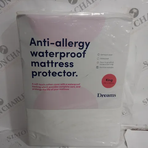 DREAMS WATERPROOF MATTRESS PROTECTOR - KING SIZE