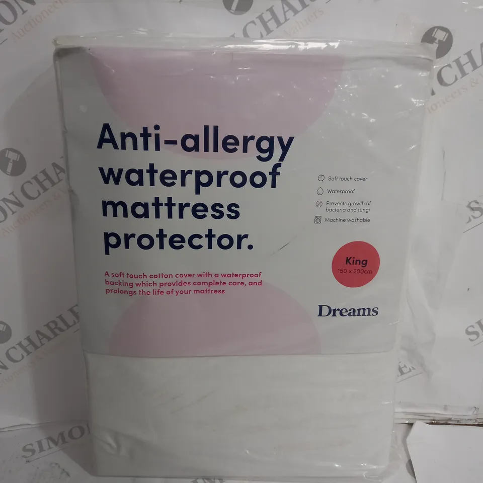 DREAMS WATERPROOF MATTRESS PROTECTOR - KING SIZE