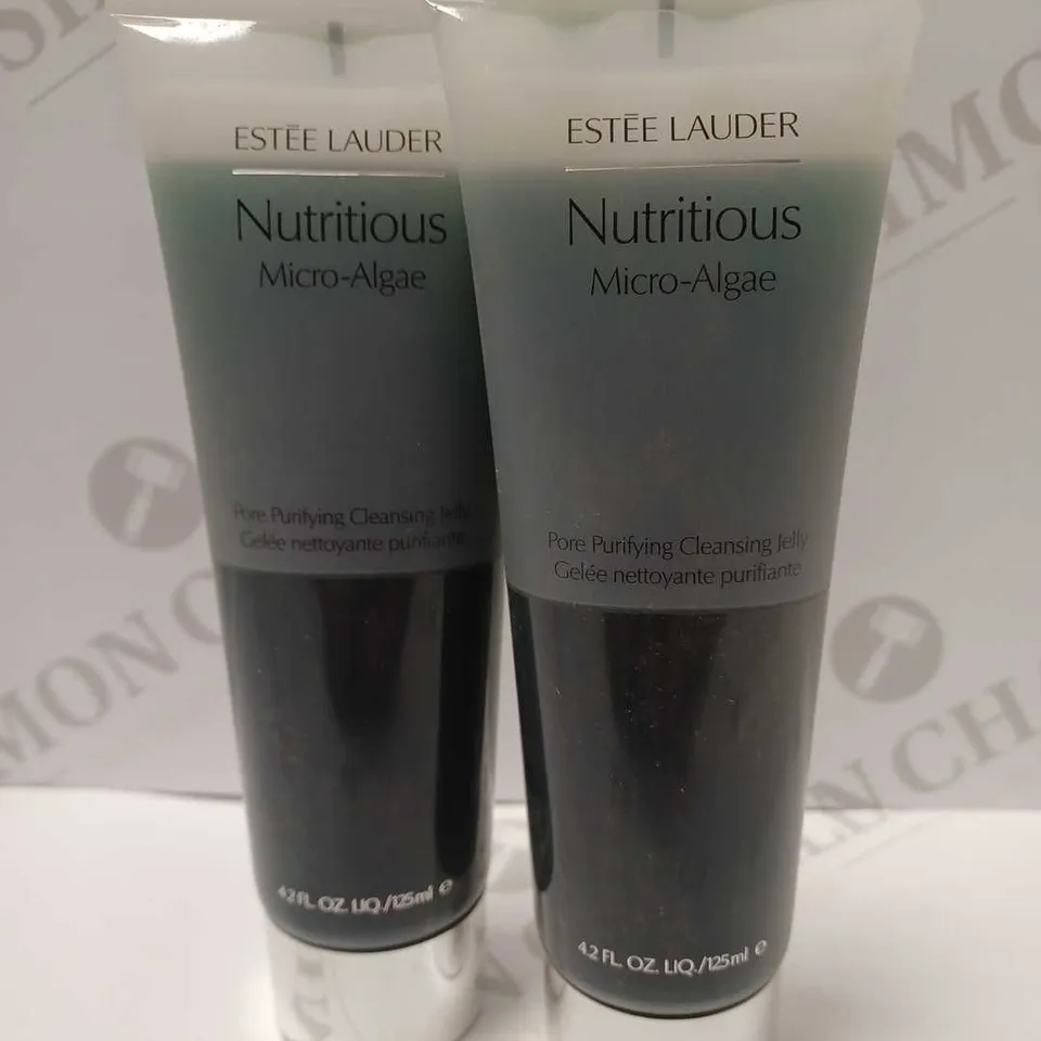 LOT OF 2 X 125ML ESTEE LAUDER NUTRITIOUS MICRO-ALGAE PORE PURIFYING CLEANSING JELLY