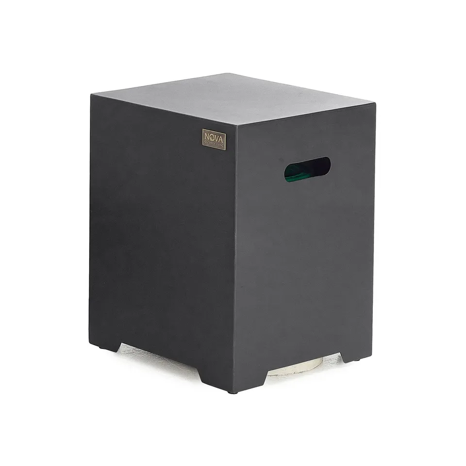 OUTDOOR GAS BOTTLE COVER TABLE IN GREY