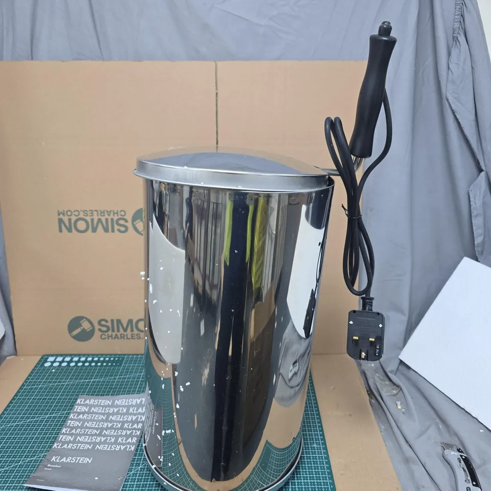 KLARSTEIN SMOKER – STAINLESS STEEL CYLINDRICAL FOOD SMOKER