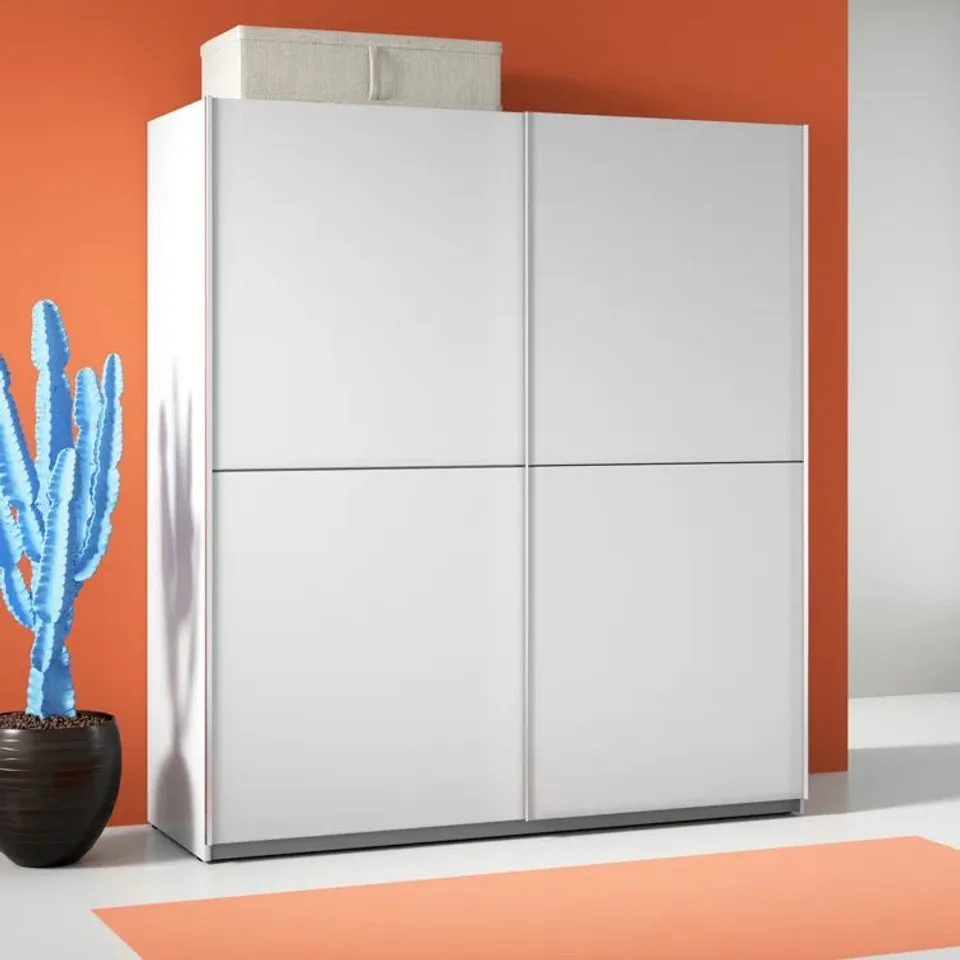 BOXED ANGLERS PARK 2 DOOR MANUFACTURED WOOD WARDROBE (3 BOXES)