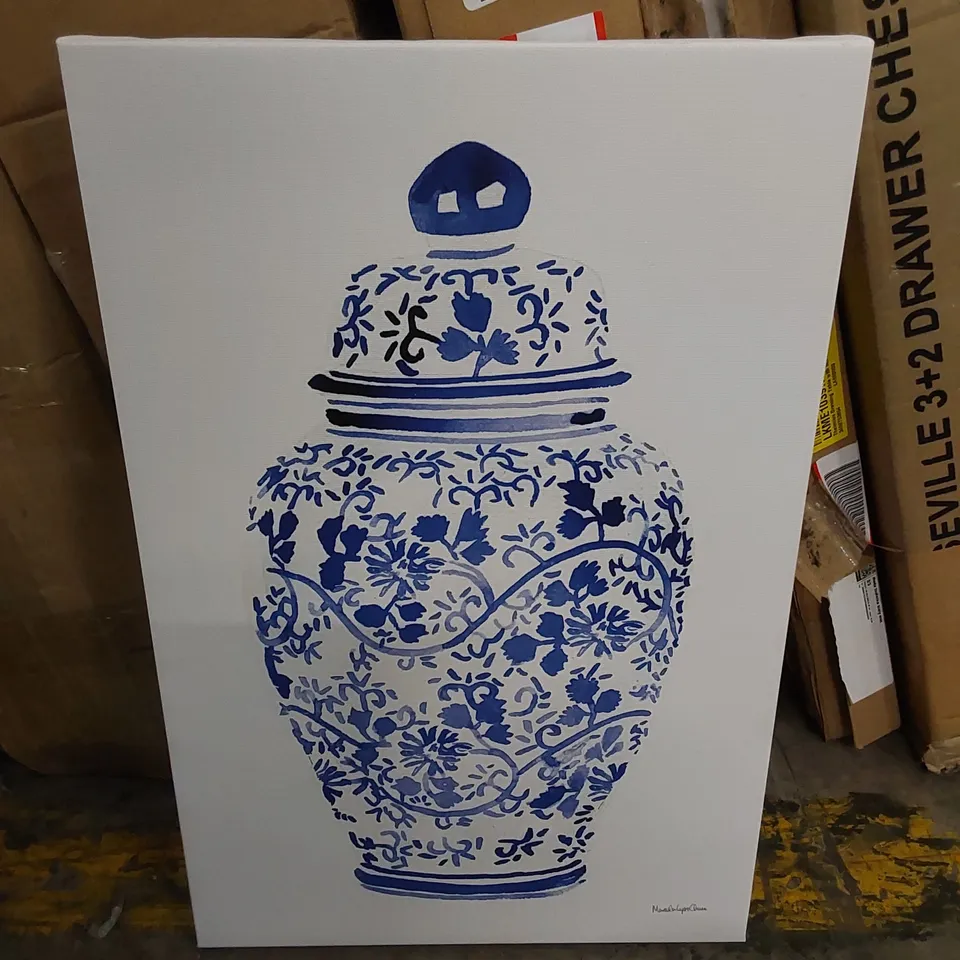 GINGER JAR I BY MERCEDES LOPEZ CHARRO - WRAPPED CANVAS PAINTING 