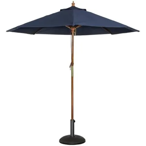 BOXED BOLERO ROUND PULLEY PARASOL NAVY BLUE 2.5M