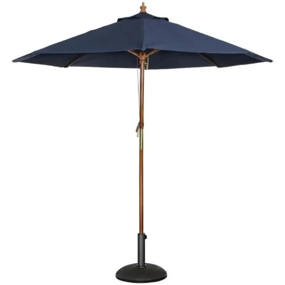 BOXED BOLERO ROUND PULLEY PARASOL NAVY BLUE 2.5M