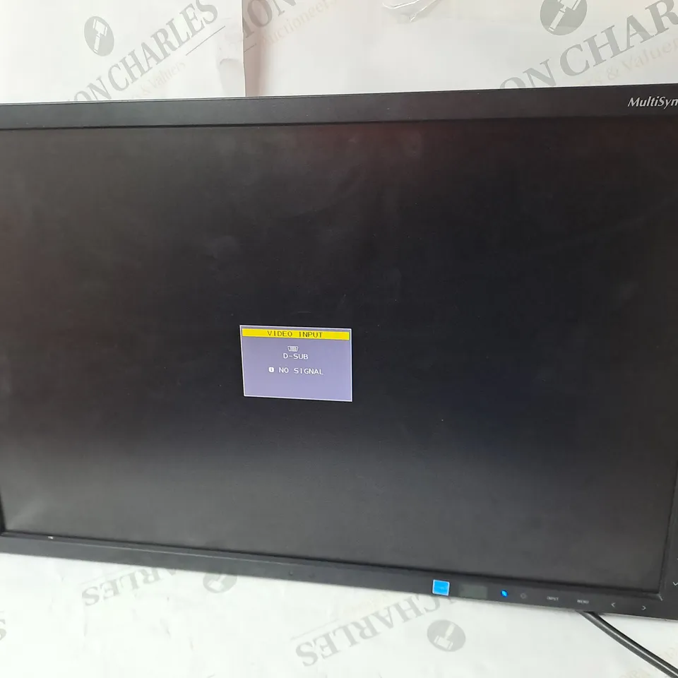 NEC MULTI SYNCH LCD MONITOR MODEL EA223WM-BK SERIAL #3Y195344TB 