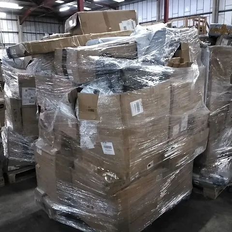 PALLET OF ASSORTED FURNITURE, HOUSEHOLD GOODS & PRODUCTS TO INCLUDE; TOOTHPASTE, VACUUM CLEANER, BOXED FURNITURE ETC 