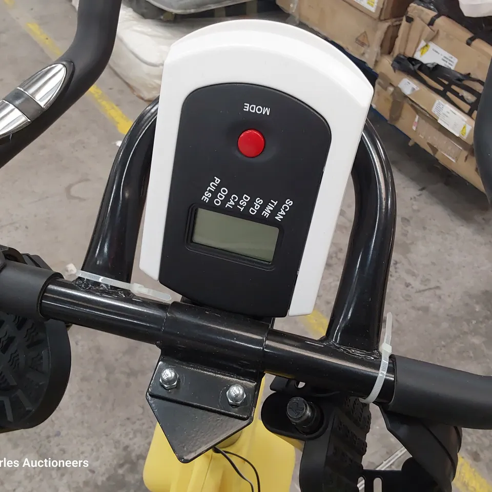 SPIN EXERCISE BIKE BLACK/YELLOW