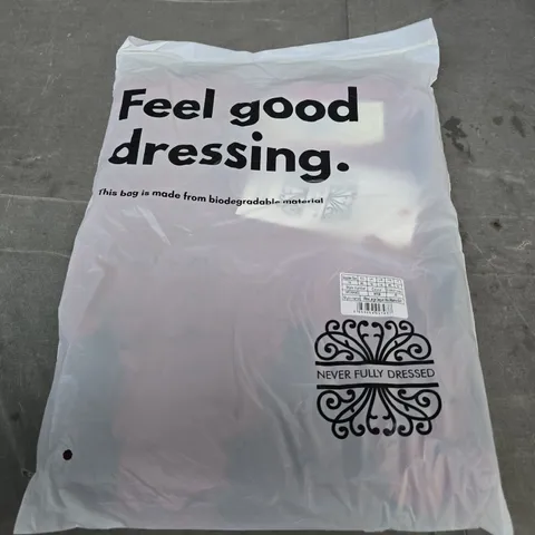 NEVER FULLY DRESSED WINE LARGE SEQUIN MINI β UK 18