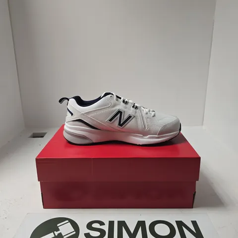 BOXED PAIR OF NEW BALANCE 608 TRAINERS SIZE 8.5