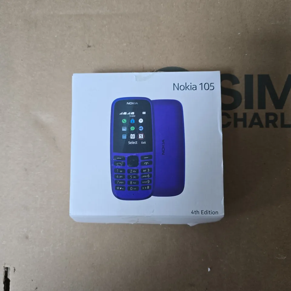 NOKIA 105 (4TH EDITION) MOBILE PHONE – BLACK - BOXED 