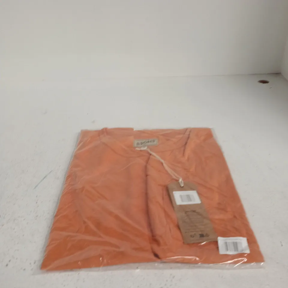 &SONS SLUB POCKET T-SHIRT FADE ORANGE UK XXL