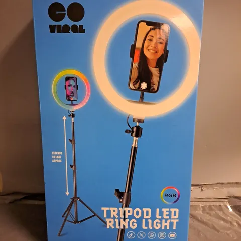 BOXED GO VIRAL TRIPOD LED RING LIGHT