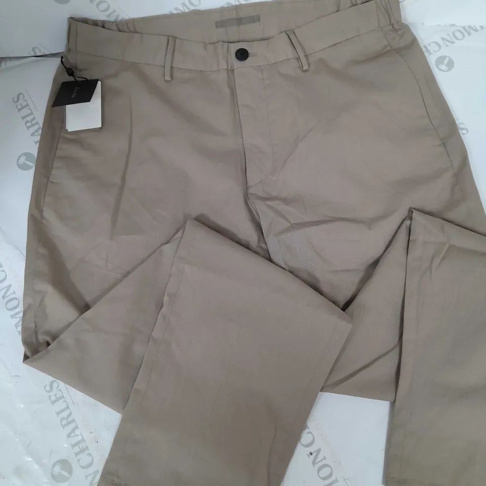 MASSIMO DUTTI TAUPE TROUSERS - UK 34
