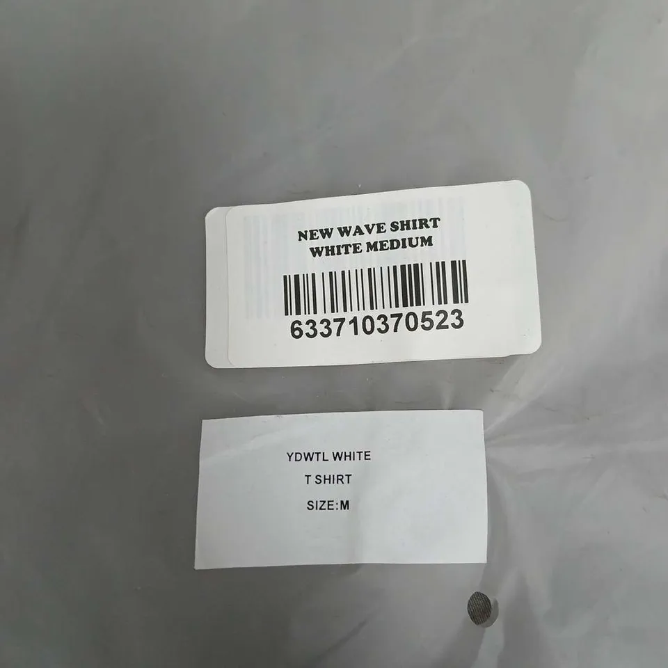 YOU DON'T WANT THIS LIFE NEW WAVE T-SHIRT - WHITE, SIZE M